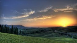 Sunrise in the Italy