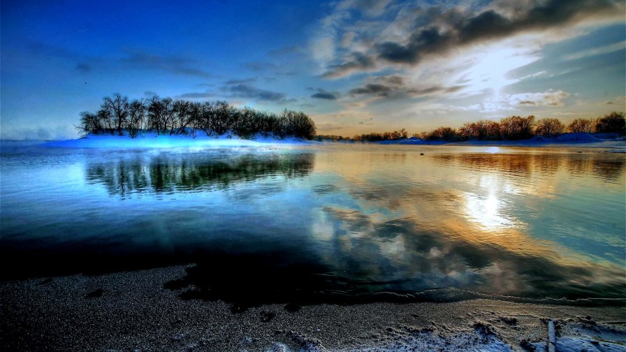 Sunset Lake and Old Forest