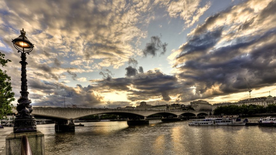 Sunset in London England United Kingdom