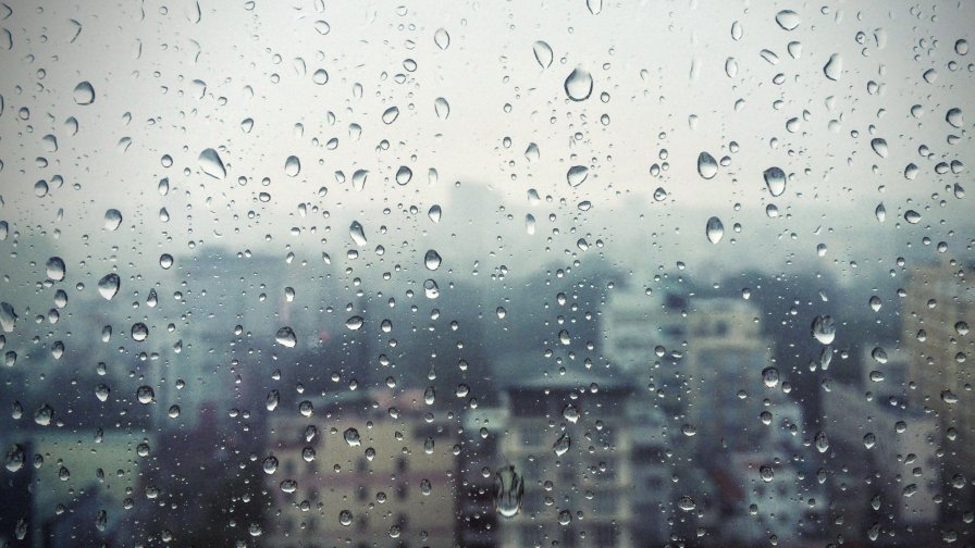 Drops of Rain on Glass