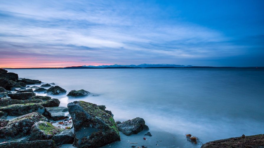 Ocean and Stones in Water