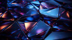 Purple Glass Triangles